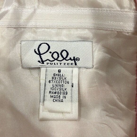 Lilly Pulitzer collection Katrina  pink polka dot silk strapless dress NWT 6 - Picture 10 of 13